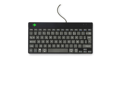 R-Go Tools R-Go Clavier Compact Break, AZERTY (FR), noir, filaire