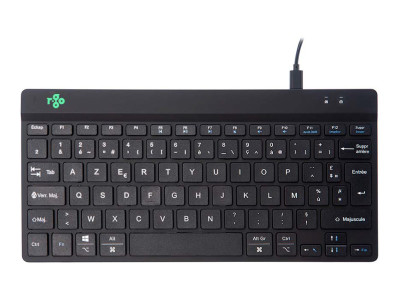 R-Go Tools R-Go Clavier Compact Break, AZERTY (FR), noir, filaire