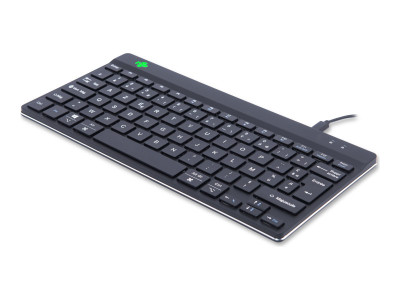 R-Go Tools R-Go Clavier Compact Break, AZERTY (FR), noir, filaire