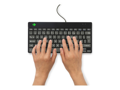 R-Go Tools R-Go Clavier Compact Break, AZERTY (FR), noir, filaire