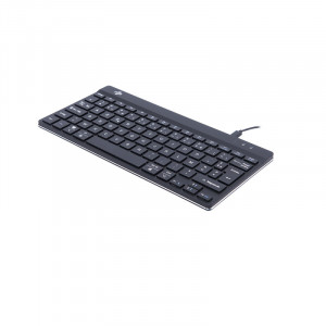 R-Go Tools R-Go Clavier Compact Break, AZERTY (FR), noir, filaire