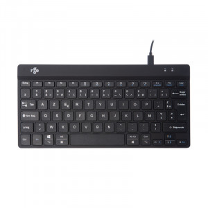 R-Go Tools R-Go Clavier Compact Break, AZERTY (FR), noir, filaire