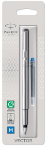 PARKER Stylo plume VECTOR, acier, taille de plume: M