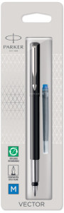 PARKER Stylo plume VECTOR, acier, taille de plume: M