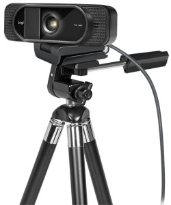 LogiLink Webcam USB Full HD à deux micros, noir