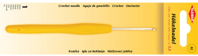 KLEIBER Crochet, taille 3,5, manche plastique, jaune