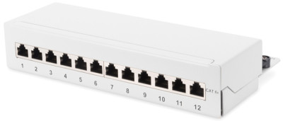 DIGITUS Panneau de brassage bureau Cat.6A, classe EA, 12