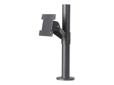 Ergonomic Solutions : POLE W/ VESA MOUNT ON ANGLED CONNECTION JOINT BLACK