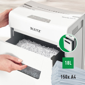 LEITZ Destructeur de documents IQ Protect Premium 10X, blanc