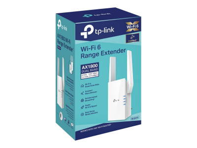 TP-Link : AX1800 WI-FI 6 RANGE EXTENDER 574 MBPS-2.4 GHZ+1201 MBPS-5 GHZ