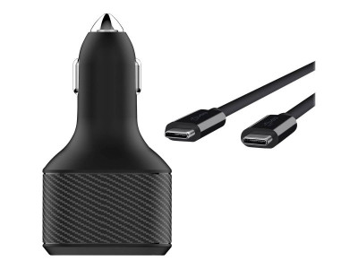 DLH : POWER SUPPLY et QUICK CHARGE 90W USB-C LIGHTER CAR CHARGER