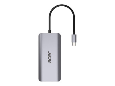 Acer : 12IN1 USB TYPE C TO 2X HDMI 1X VGA/1X RJ-45/2X USB SILVER