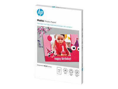 HP : HP MATTE FSC Photo papier 4X6 25 feuilles