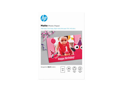 HP : HP MATTE FSC Photo papier 4X6 25 feuilles