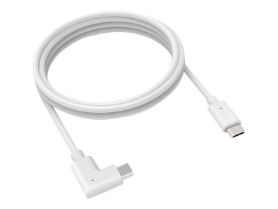 compulocks : 6FT USB-C TO USB-C 90-DEGREE cable CHARGE et data WHITE