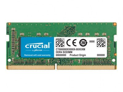 Crucial : 16GB DDR4 2666MT/S PC4-21300 CL19 DR X8 SODIMM 260PINF/MAC