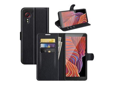 DLH : BLACK FOLIO CASE avec FLAP pour SAMSUNG