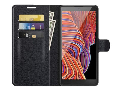 DLH : BLACK FOLIO CASE avec FLAP pour SAMSUNG