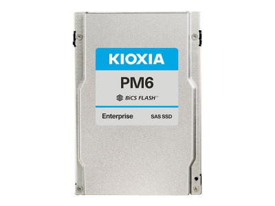 Kioxia : PM6-R ESSD 3840 GB SAS 24GBIT/S 2.5IN 15MM TLC BICS FLASH 1DWPD