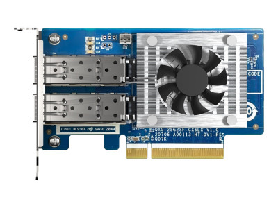 Qnap : 2 PORT SFP28 25GBE NW EXP card LOWPROFILE FORMFACT PCIEGEN4 X8