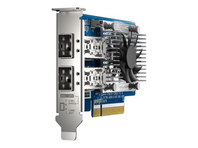 Qnap : 2 PORT SFP28 25GBE NW EXP card LOWPROFILE FORMFACT PCIEGEN4 X8