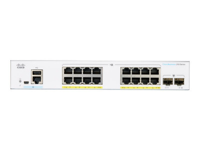 Cisco : CBS250 SMART 16-PORT GE POE 2X1G SFP