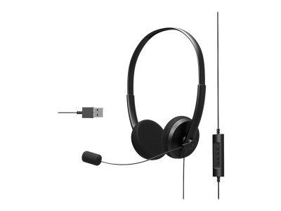 Port Technology : STEREO HEADSET avec MIC OFFICE