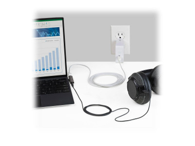 Startech : USB C AUDIO + CHARGE ADAPTER 3.5MM HEADSET JACK + PD CHARGING