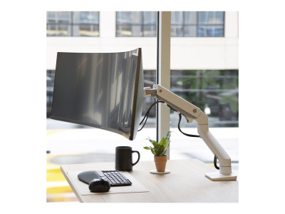 Ergotron : HX DESK MONITOR ARM avec HD PIVOT WHITE