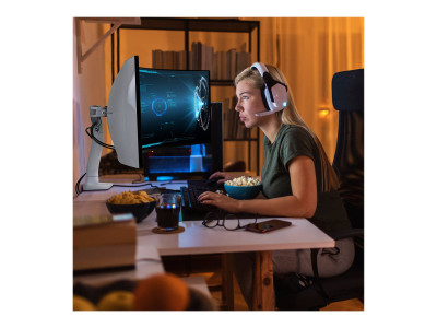 Ergotron : HX DESK MONITOR ARM avec HD PIVOT WHITE