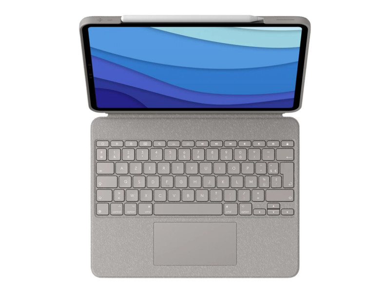 Logitech : COMBO TOUCH F.IPADPRO12.9-INCH 5TH GEN. - SAND - FRA - MEDIT