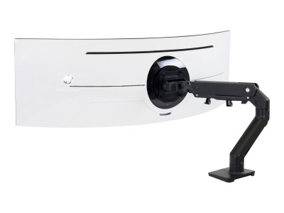 Ergotron : HX DESK MONITOR ARM avec HD PIVOT MATTE BLACK