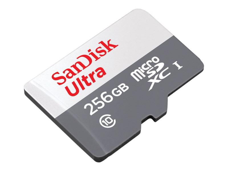 SanDisk Carte Mémoire Ultra microSDXC UHS-I 256 Go + Adaptateur SD