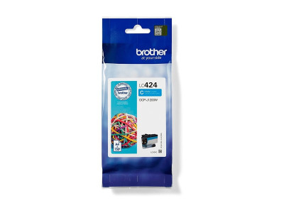 Brother : LC424C CYAN cartouche d'encre SINGLE PACK. PRINTS ABOUT 750 PA