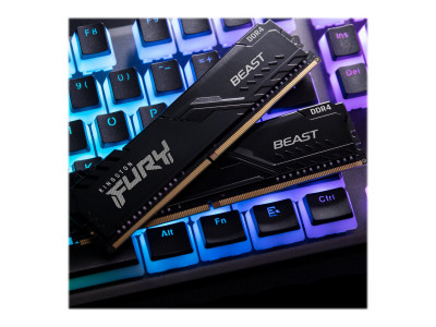Kingston : 16GB DDR4-3200MHZ CL16 DIMM (kit OF 2) FURY BEAST BLACK