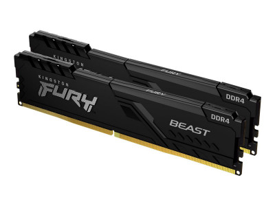 Kingston : 16GB DDR4-3200MHZ CL16 DIMM (kit OF 2) FURY BEAST BLACK