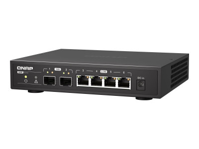 Qnap : SWITCH 2 PORTS 10GBE SFP+ 5 PORTS 2.5GBE RJ45 - UNMANAGED