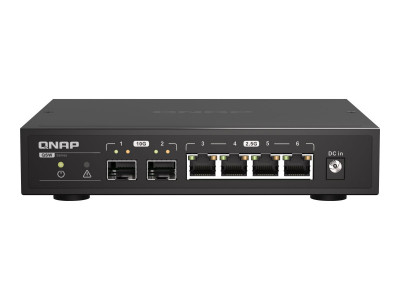 Qnap : SWITCH 2 PORTS 10GBE SFP+ 5 PORTS 2.5GBE RJ45 - UNMANAGED