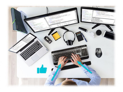 Port Technology : KEYBOARD PAD ERGONOMIC GEL