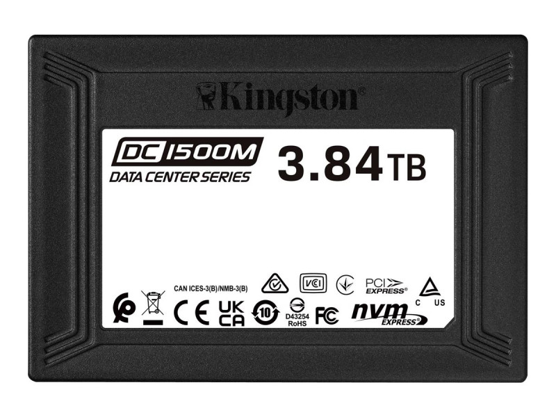 Kingston : 3840G DC1500M U.2 NVME SSD ENTERPRISE 2.5IN PCIE NVME SSD