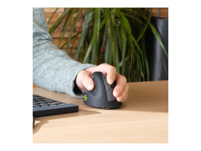 R-Go Tools R-Go HE Mouse, Souris ergonomique Gaucher, sans fil Grand