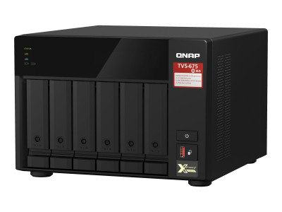 Qnap : TVS-675-8G 6 BAY 2.5 GHZ 8C/8T 8GB DDR4 SODIMM 2 X 2.5GBE