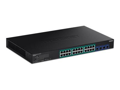 TrendNet : 28-PORT GIGABIT WEB SMART POE SWITCH avec 10G SFP+ SLOTS