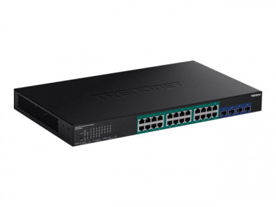 TrendNet : 28-PORT GIGABIT WEB SMART POE SWITCH avec 10G SFP+ SLOTS