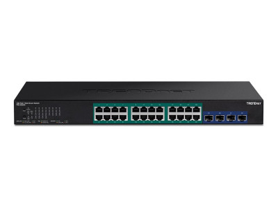 TrendNet : 28-PORT GIGABIT WEB SMART POE SWITCH avec 10G SFP+ SLOTS