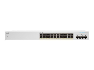 Cisco : CBS220 SMART 24-PORT GE FULL POE 4X1G SFP