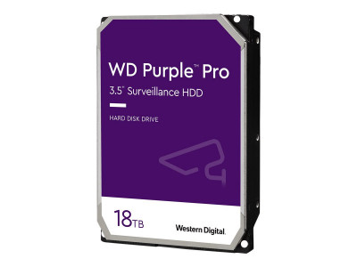 Western Digital : 18TB PURPLE PRO 512Mo 3.5IN SATA 6GB/S 7200RPM