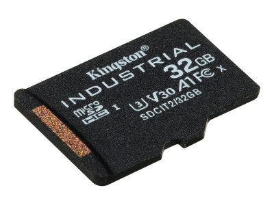 Kingston : 32GB MICROSDHC INDUSTRIAL C10 A1 PSLC card + SD ADAPTER