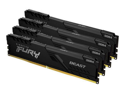 Kingston : 128GB DDR4-3600MHZ CL18 DIMM (kit OF 4) FURY BEAST BLACK