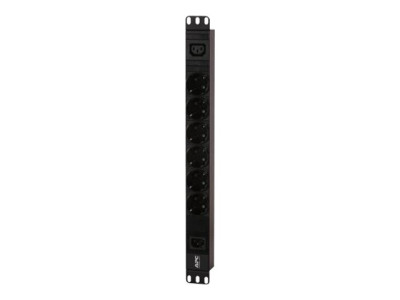 APC : EASY PDU EPDU1010B-SCH BASIC 1U 10A 230V (6X)SCHUKO (1X)C13 C14